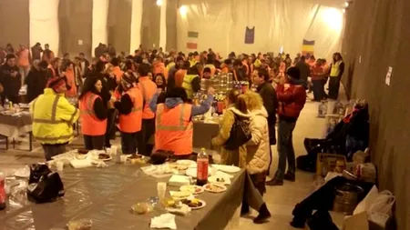 Se întâmplă în România. Petrecere cu grătare în tunelul autostrăzii Sibiu-Orăștie. FOTO