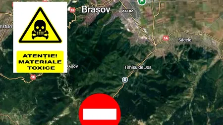 UPDATE-Traficul pe DN 1 este blocat din cauza unei cisterne răsturnate, încărcată cu 1.800 litri de acid azotic