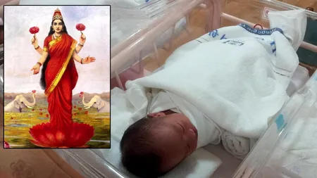 Un bebeluș s-a născut cu 4 mâini și 4 picioare. Oamenii cred că e reîncarnarea zeiței Lakshmi