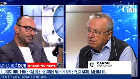 VIDEO | Ion Cristoiu, despre funeraliile Reginei Elisabeta a II-a: „Va fi, ținând cont de protocolul englezesc, un spectacol mediatic uluitor. Transmisia în direct va fi una dintre breaking-news-urile planetare”