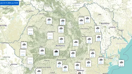Vortexul polar lovește România. Alertă de ninsori, iar temperaturile scad sub 0 grade Celsius. Anunțul oficial al ANM, pentru Gândul