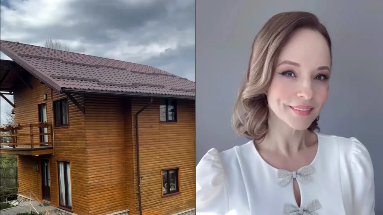 Cum arată casa Andreei Marin de la munte, din comuna Telega. Vedeta a construit locuința în urmă cu 25 de ani