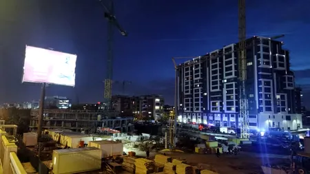 VIDEO EXCLUSIV | Un muncitor a murit  după ce a căzut de pe o schelă, la un bloc în construcție din nordul Capitalei