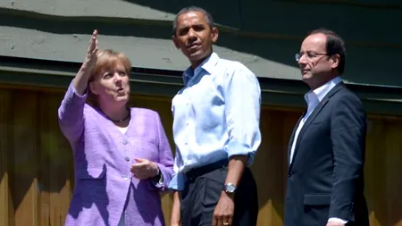 Obama s-a consultat cu Merkel, Hollande și Monti, pe subiectul crizei zonei euro și cel al Siriei