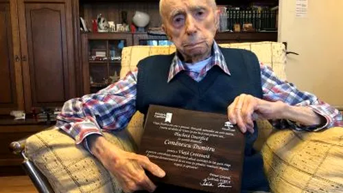 Dumitru Comănescu, românul în vârstă de 111 ani şi 3 luni: Lapte şi miere, dacă vrei să trăieşti cât mine