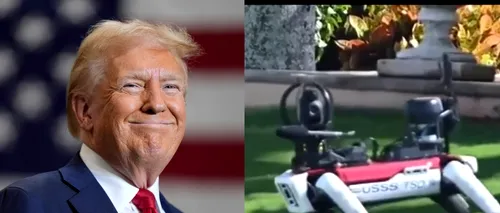 Donald Trump, păzit de un CÂINE robot, utilizat de Serviciile Secrete americane