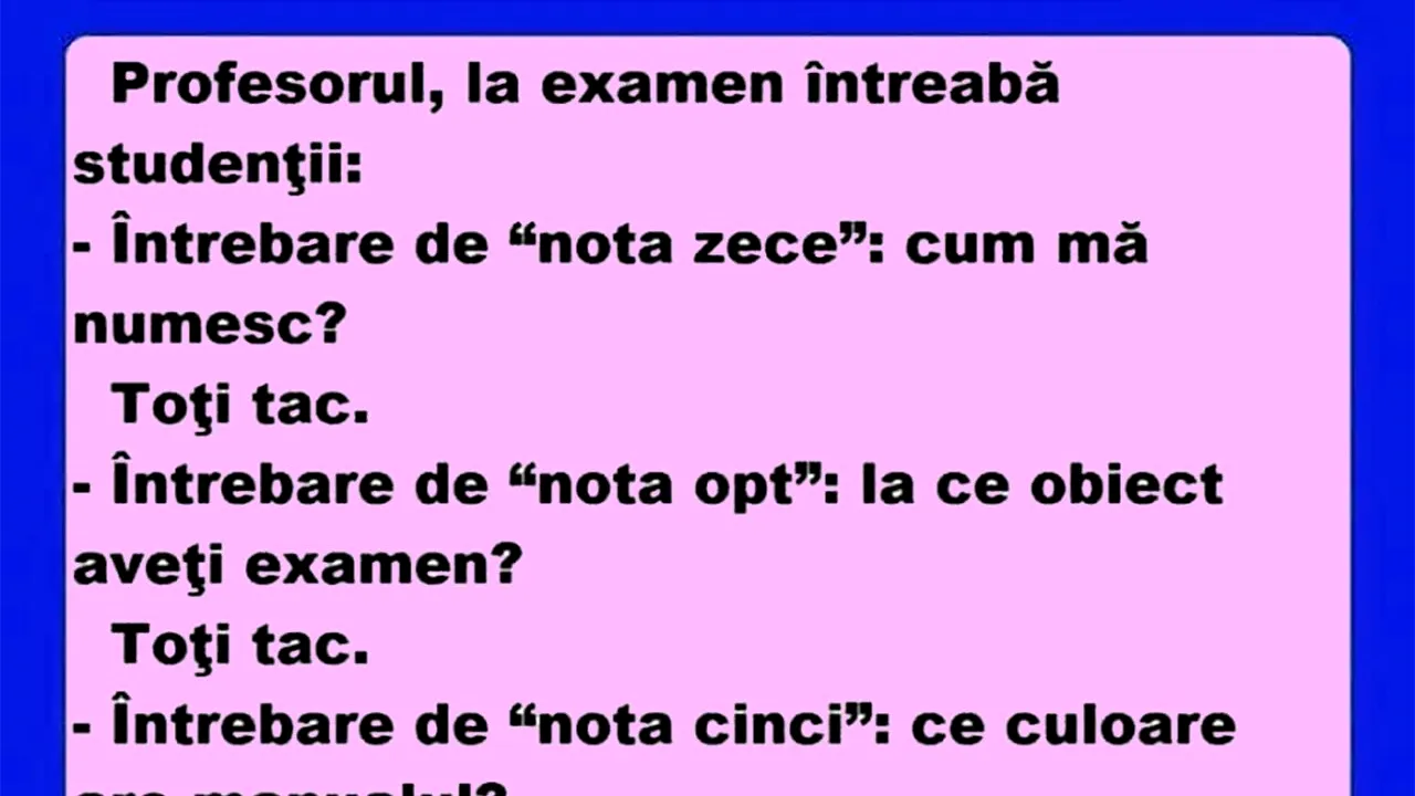 Bancul de joi | 