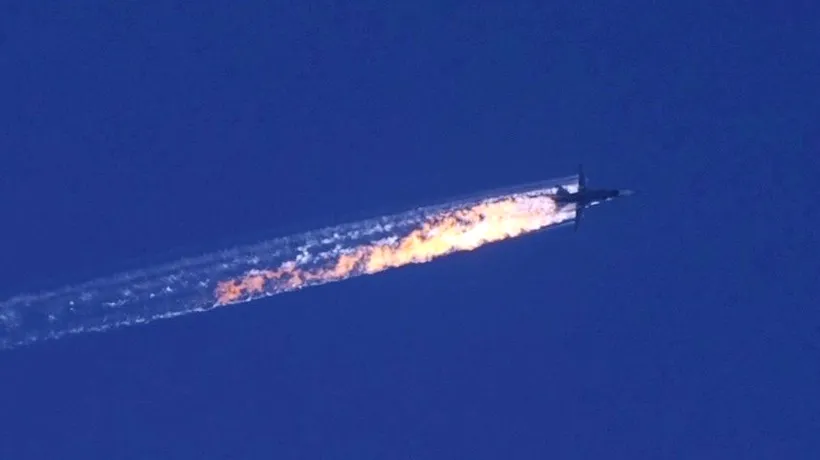 Turcia a doborât un avion de vânătoare al Rusiei, la granița cu Siria. Putin: Am fost înjunghiați pe la spate