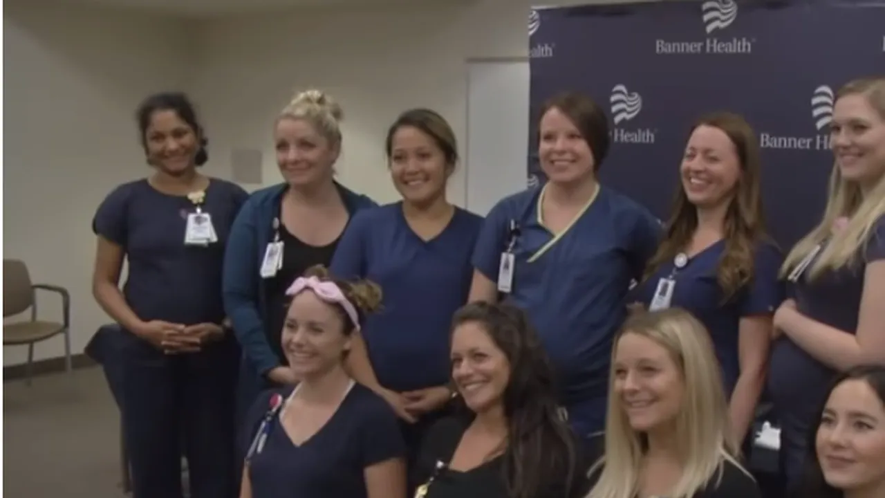 Aglomerație de BEBELUȘI într-un spital din Arizona. 16 asistente GRAVIDE în același timp 