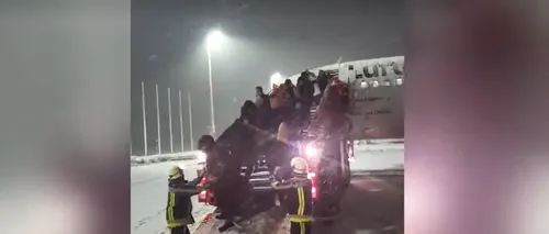 FOTO-VIDEO | Ninsorile abundente au blocat Bavaria / 100 de români, blocați pe aeroportul din Munchen / Meciul dintre Bayern şi Union Berlin, amânat