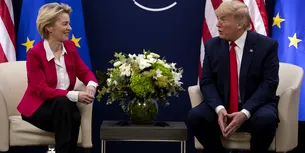 <span style='background-color: #0d0089; color: #fff; ' class='highlight text-uppercase'>EXTERNE</span> Ursula von der Leyen l-a felicitat pe Donald Trump pentru victorie: „Îl felicit călduros pentru alegerea sa ca al 47-lea președinte al SUA”