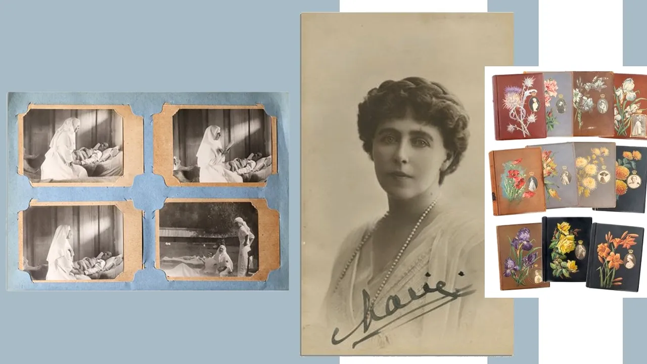 EXCLUSIV | Licitația ”Istoria românilor între Principate și Regat”, etapa a III-a. 11 albume cu 4.374 de fotografii aparținând Reginei Maria, adjudecate pentru o sumă record: ”Lucrurile colecționabile devin prețioase și în România!”