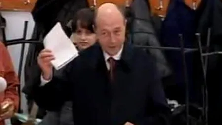 ALEGERI PARLAMENTARE 2012. Președintele Băsescu a votat 