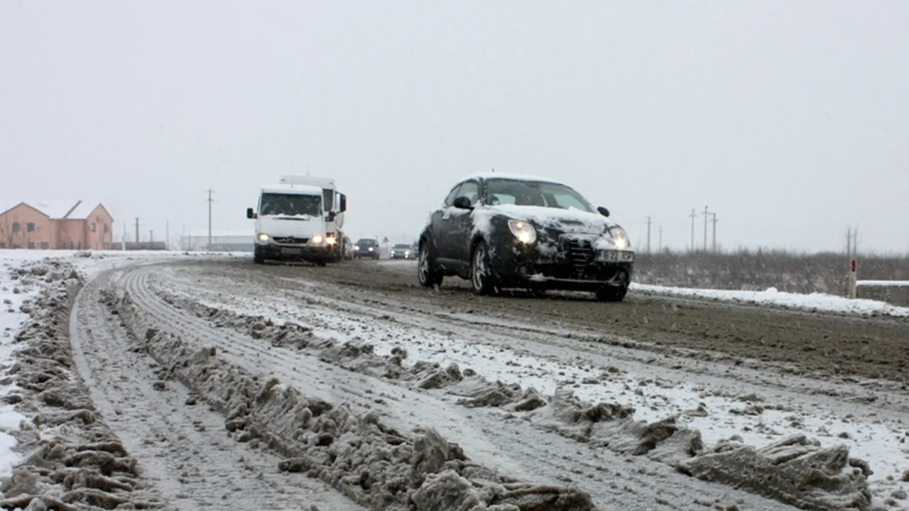 Ninsoare și zero grade Celsius la Harghita Băi