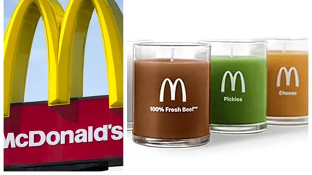 McDonald’s vinde lumânări parfumate, cu miros de carne de vită, ketchup sau ceapă