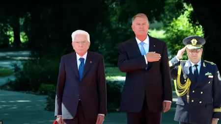 Sergio Mattarella, în vizită oficială la București / Președintele Italiei este primit de Klaus Iohannis / DECLARAȚIILE celor doi președinți