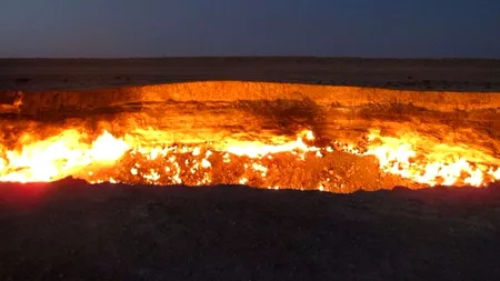 Poarta către Iad, craterul care arde încontinuu din 1971
