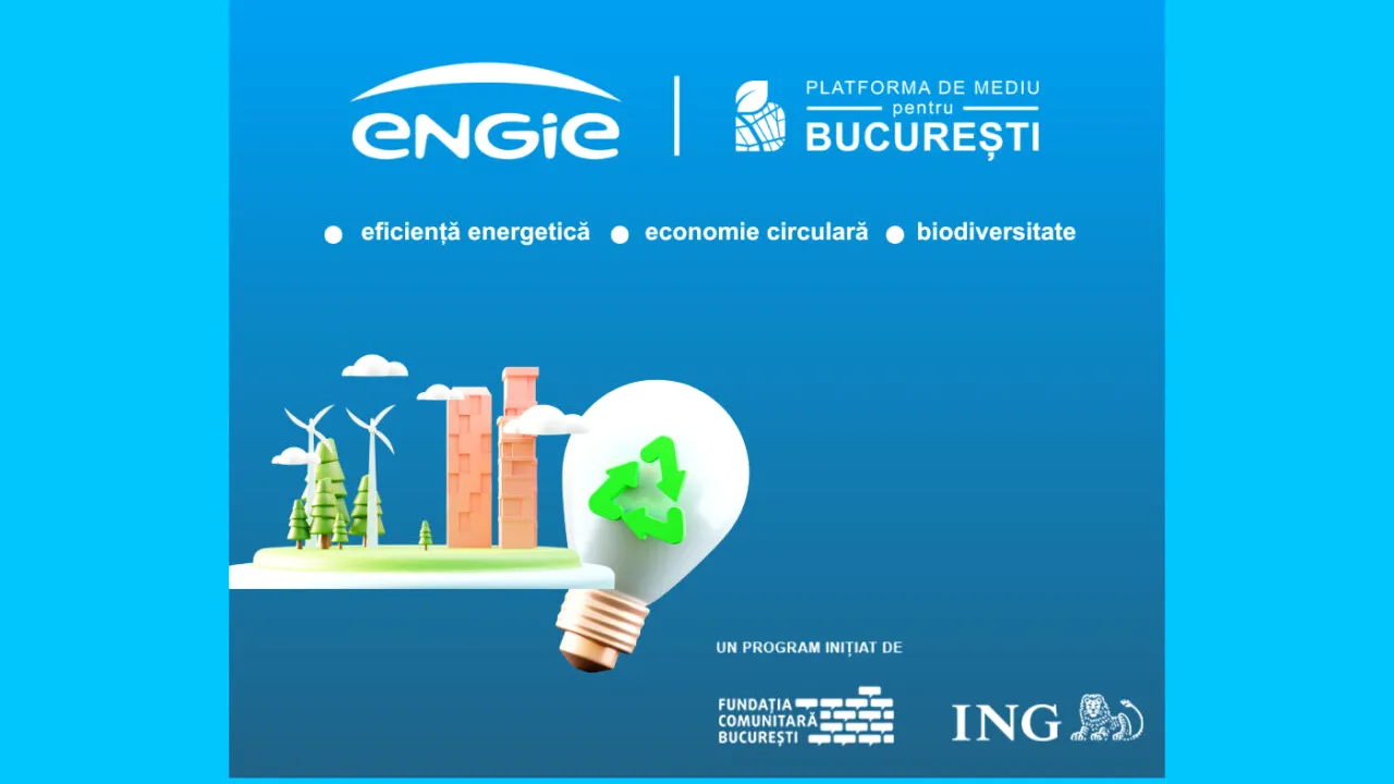 ENGIE Romania susține Platforma de mediu pentru București printr-o finanțare de 1.500.000 de lei
