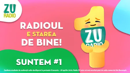 Forza România! Radio ZU este radioul comercial NUMĂRUL 1 în București și în 2020