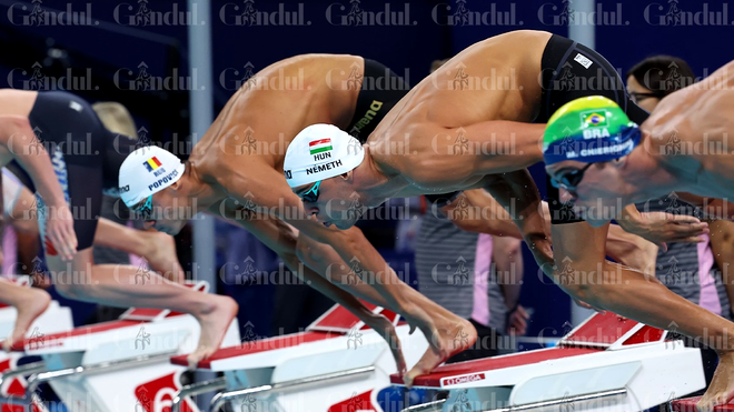 David Popovici s-a calificat în semifinale la 100 metri liber, la JO de la Paris / Sursa foto: GÂNDUL