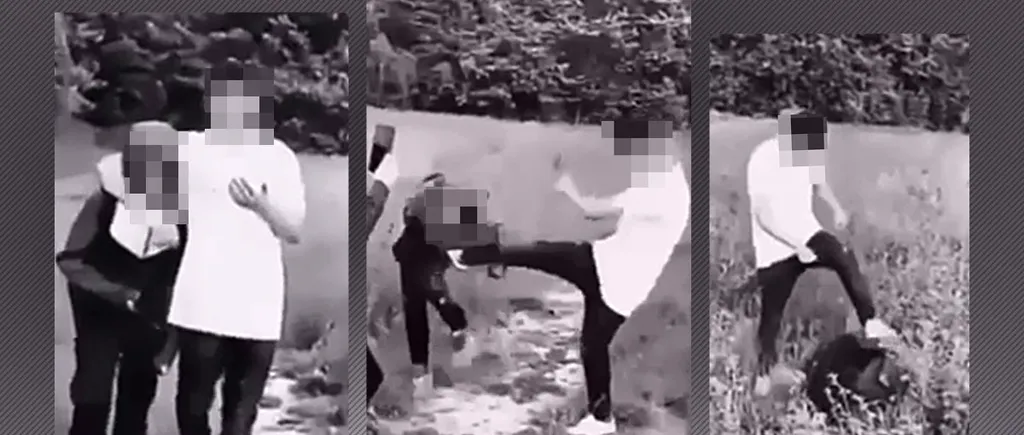 VIDEO | Copil BĂTUT CRUNT de un adolescent, pe un câmp din Bragadiru. Agresorul a fost prins de polițiștii din Ilfov