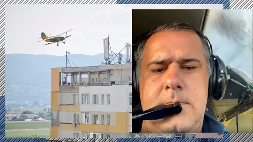 Primarul din Bacău, luat peste picior după ce a zburat cu avionul pentru dezinsecție: „Poate vă confundă cu rușii și vă doboară” / „Se văd și gropile de sus?” | VIDEO