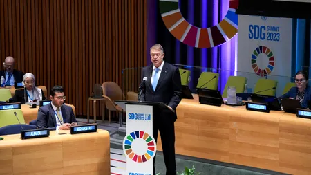 VIDEO | Klaus Iohannis, la Summitul privind Obiectivele de Dezvoltare Durabilă: România și-a atins 62% din țintele Agendei 2030