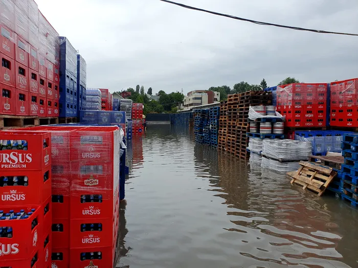 Ploile au făcut prăpăd în municipiul Iaşi / Sursa foto: ISU Iași