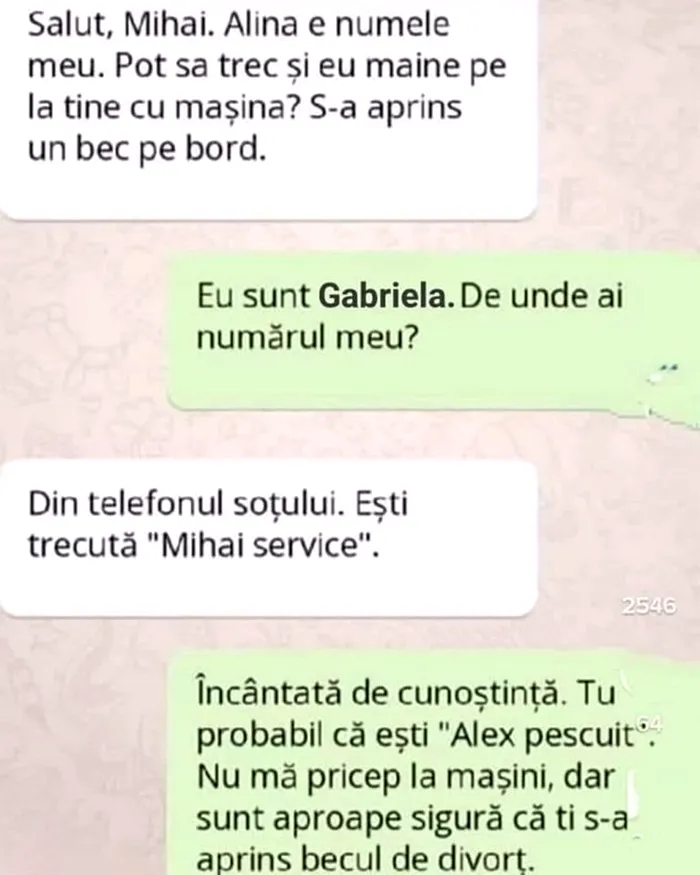 Bancul de duminică Mihai, s-a aprins un bec pe bord!
