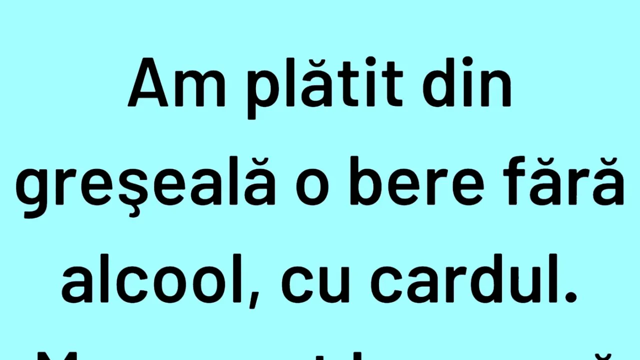 BANCUL ZILEI | Ce se întâmplă când cumperi bere fără alcool cu cardul