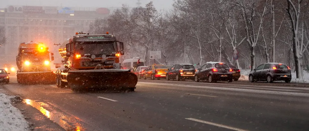 Drumuri cu circulație blocată sau îngreunată. Accident în lanț pe București-Alexandria