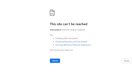 Site-ul PSD a fost spart. Mesajul publicat pe internet