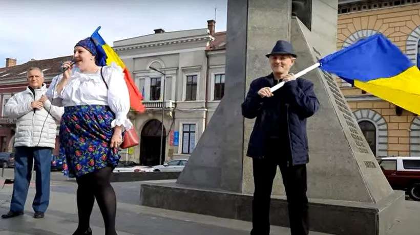 Diana Șoșoacă a protestat la Cluj alături de Gheorghe Funar (VIDEO)