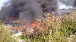 Incendiu puternic de vegetație în Dâmbovița. A fost emis un mesaj RO-Alert