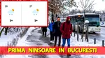 Meteorologii Easeweather au anunțat deja prima ninsoare în București. Nu s-a mai întâmplat de ani buni așa ceva!