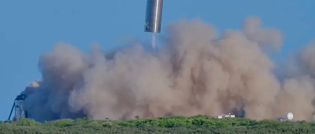 Incidente pe bandă rulantă cu rachetele lui Elon Musk. Un prototip SpaceX a explodat la aterizare! (VIDEO)