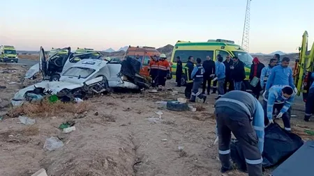 Egipt: Cel puțin 17 morți și 17 răniți după coliziunea dintre un microbuz și un autobuz
