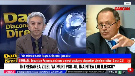 Sorin Roșca Stănescu: „Rareș Bogdan nu mai are șanse să-și revină, a stat prea mult lângă IOHANNIS”
