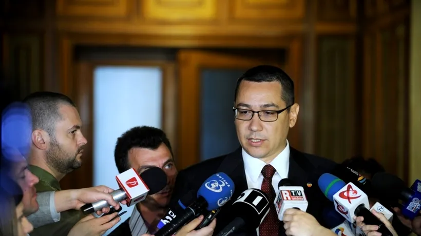 MOȚIUNEA DE CENZURĂ. Ponta: USL este dispusă să-și asume guvernarea cu mine premier