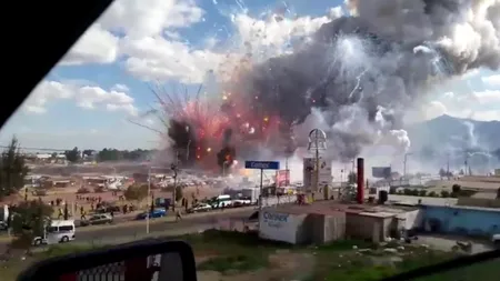 EXPLOZIE uriașă la o piață de artificii din Mexic: cel puțin 29 de MORȚI