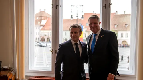 Summitul de la Sibiu, mai 2019: Iohannis și Macron au avut o întâlnire bilaterală - FOTO
