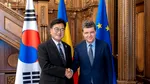 Momentul în care Nicușor Dan a fost salutat în LIMBA ROMÂNĂ de președintele Parlamentului sud-coreean / Agenda discuțiilor de la Cotroceni