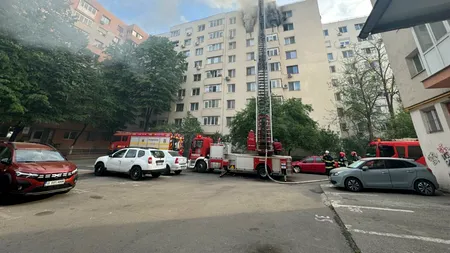 Incendiu de proporții la un bloc din București. Două persoane au MURIT și 8 au fost rănite, printre care și un copil