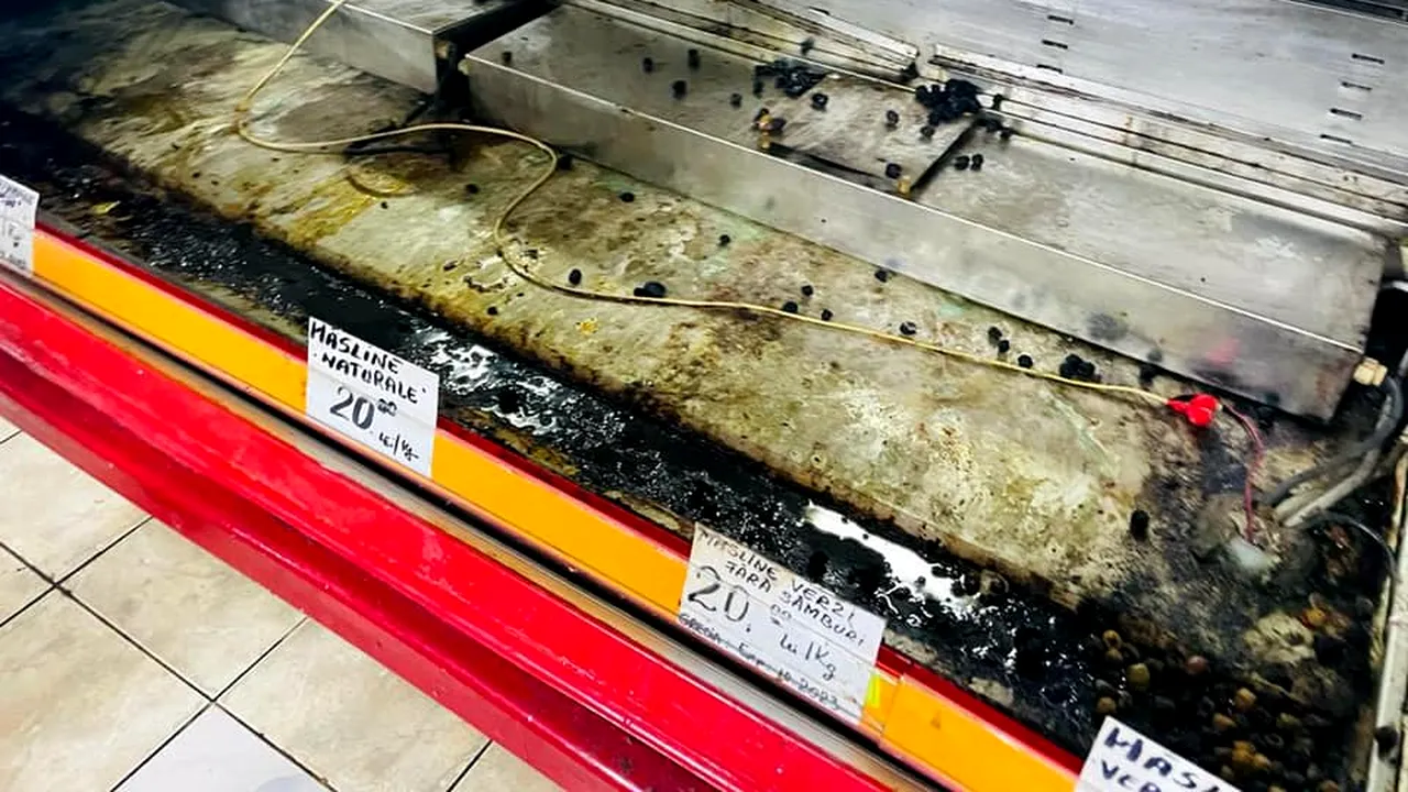 VIDEO | Magazine din Hala Obor, închise temporar. ANPC a găsit produse alimentare expirate sau ținute în vitrine cu rugină și mucegai