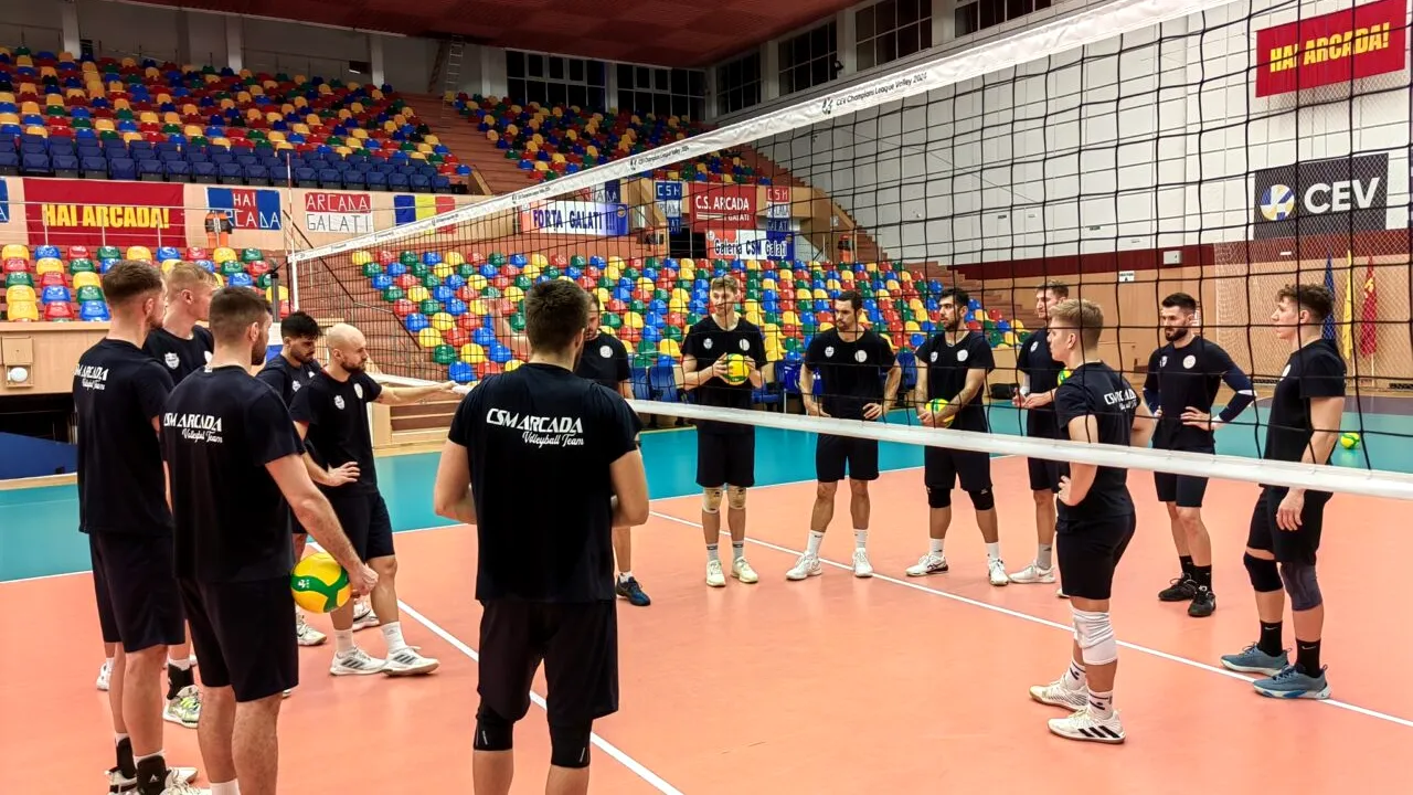 Arcada JOACĂ trei zile la Galați pentru calificarea în Liga Campionilor la volei masculin!