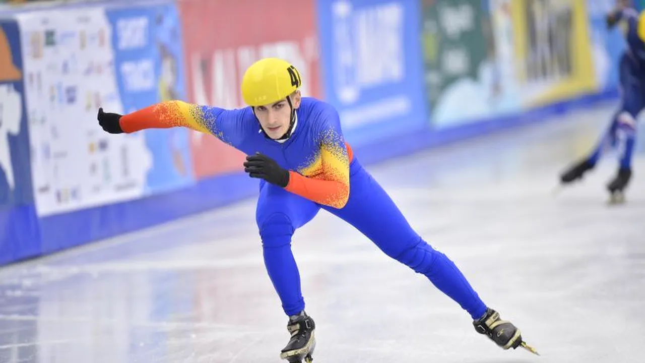 FOTE 2013 Prima medalie pentru România: patinatorul Emil Imre, argint la 500 m short-track