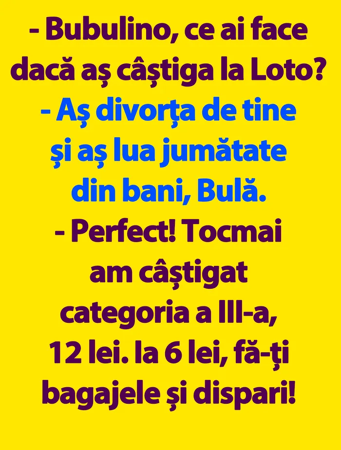 BANC | Bulă o întreabă pe Bubulina: 