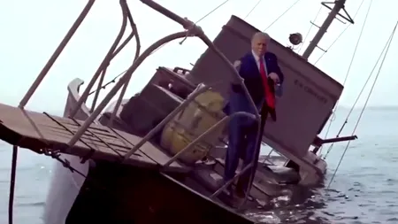 Viralul actriței Jennifer Aniston cu Donald Trump scufundându-se, în ziua alegerilor