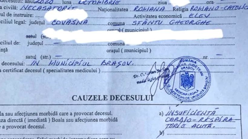 Caz incredibil în Brașov: Un adolescent de 15 ani ar fi decedat din cauza neglijenței medicale