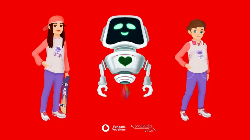 Fundația Vodafone oferă gratuit 48 de lecții digitale despre mediu, inteligență digitală, robotică și meseriile viitorului pe www.scoaladinviitor.ro